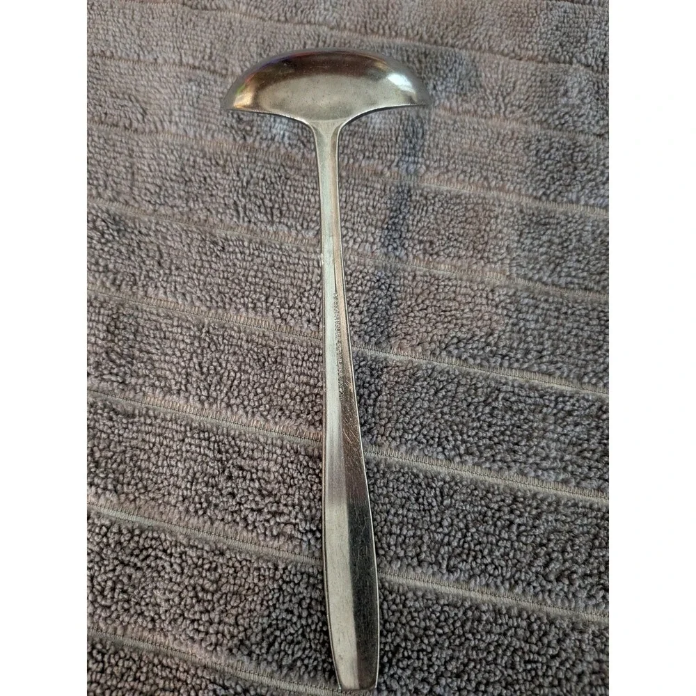 Manor‎ House Stainless Steel Gravy Ladle Japan Mid Century Modern Starburst MCM